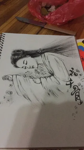 手绘花千骨图片