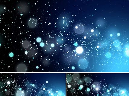 唯美蓝色粒子背景高清视频素材