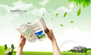 春天 读书图片