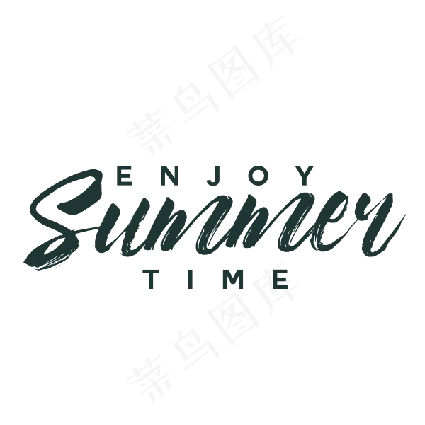 黑色summer艺术字