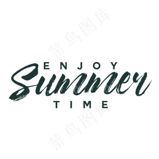 黑色summer艺术字