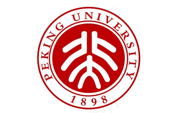 北京大学logo图片psd模版下载