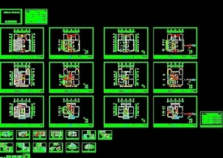 22套样板房cad施工设计方案图纸...
