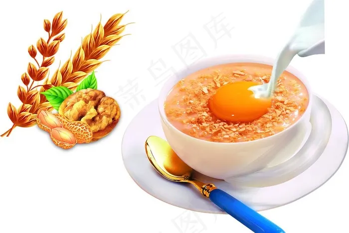 麦片杯图片psd模版下载