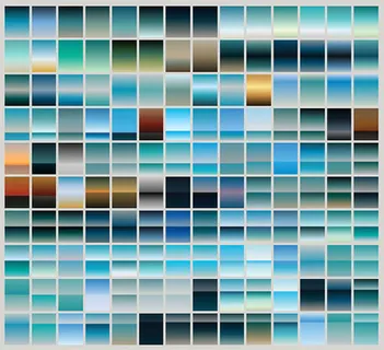 多款海洋风格渐变填充素材