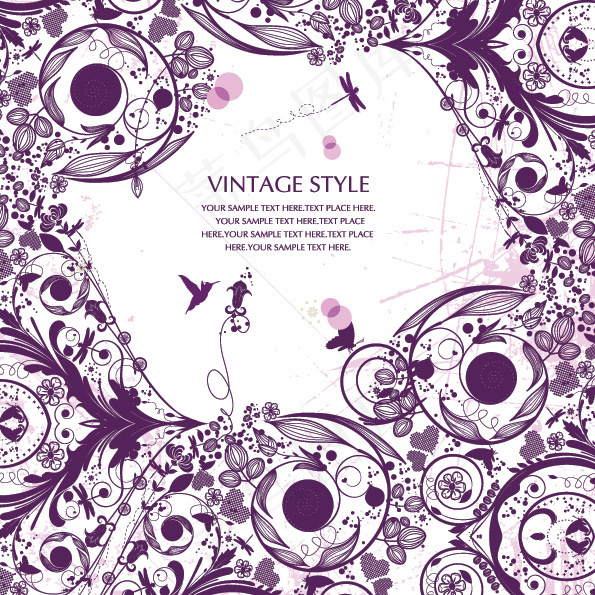 蝴蝶花纹高跟鞋