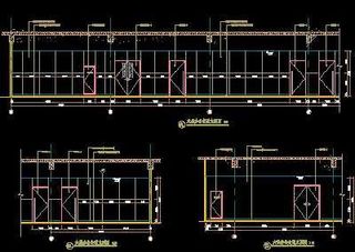 六层办公走道立面图-门诊、急诊楼装...