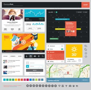 网站UI设计PSD源文件分层素材