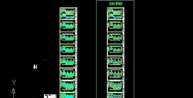 6层叠拼住宅采暖设计平面图