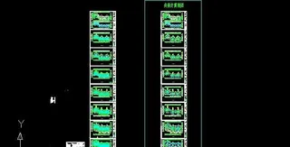 6层叠拼住宅采暖设计平面图