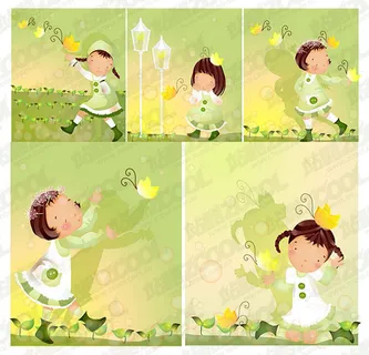 蝴蝶主题（韩国iclickart四...