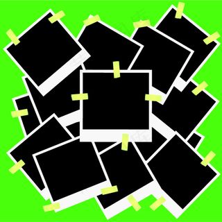 照片堆叠效果矢量素材