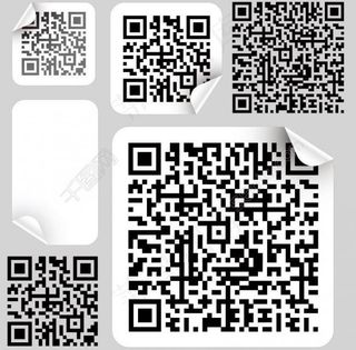 二维码贴纸标签图片