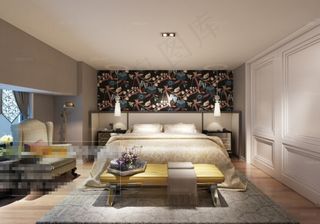 总统房主卧室效果图图片免费下载