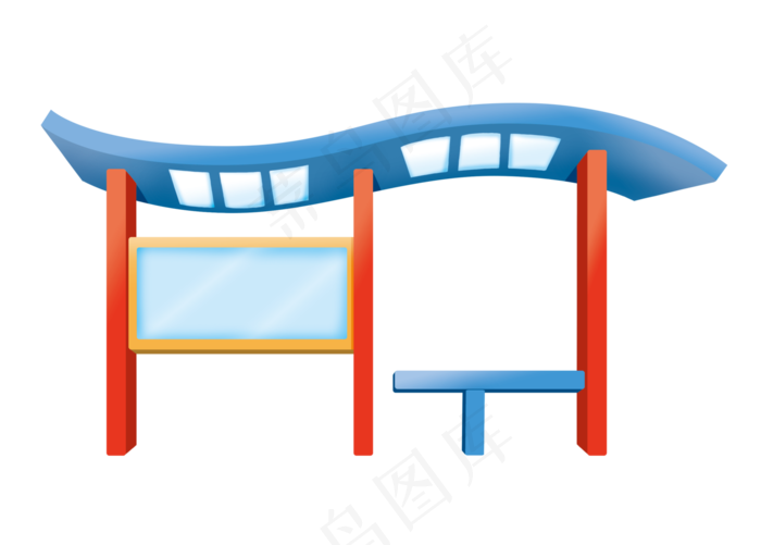 公共设施的公交站公共设施的公交站