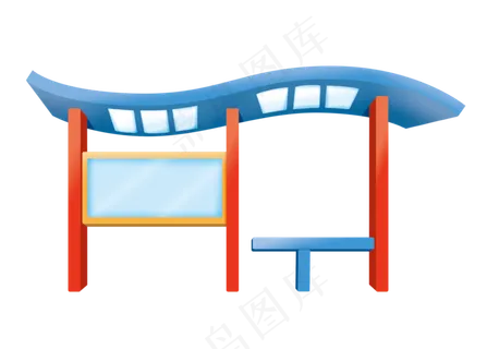 公共设施的公交站公共设施的公交站