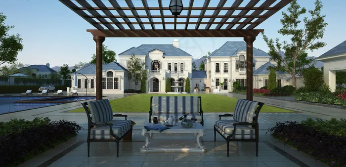 欧式别墅区会所建筑图片