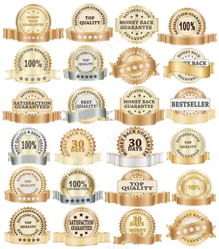 金瓶标签收集02矢量