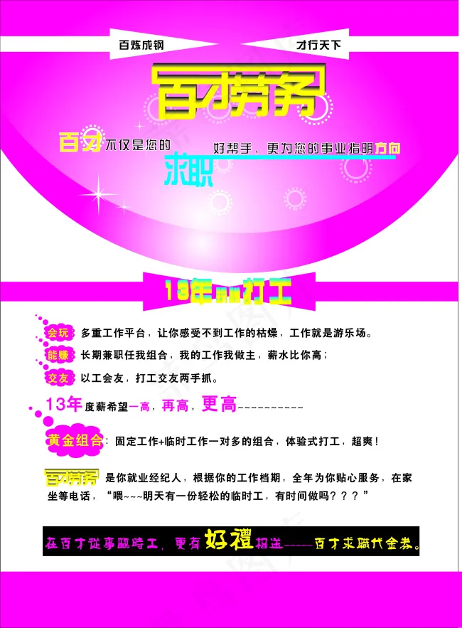 画册单页设计cdr矢量模版下载