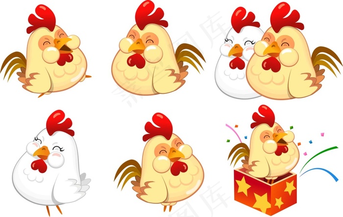 卡通小鸡psd模版下载
