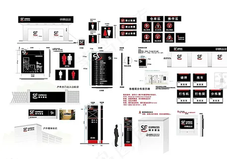 顺丰速运标识系统图片