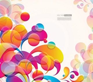 璀璨浪漫花纹矢量素材