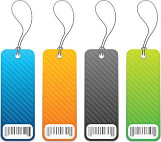 彩色标签贴纸矢量素材