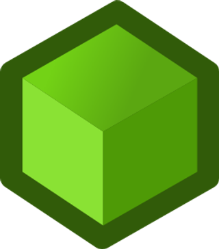 图标绿色剪贴画立方体