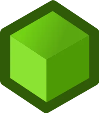 图标绿色剪贴画立方体