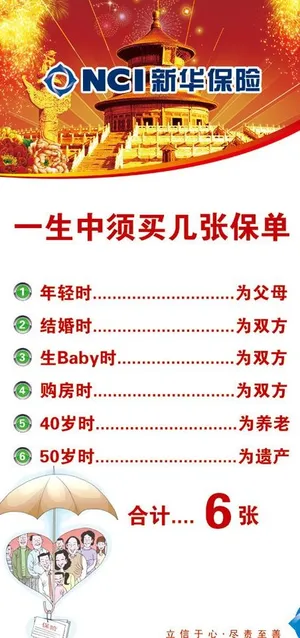 新华保险宣传x展架图片