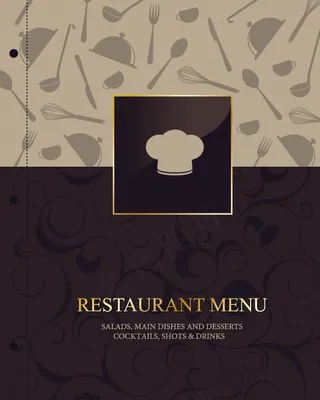 西餐菜单矢量素材