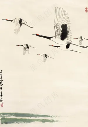 瑞鹤图图片