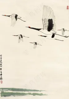 瑞鹤图图片 瑞鹤图图片