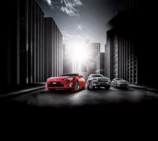 丰田rav4汽车广告PSD分层素