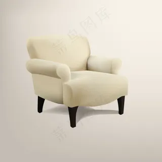 米色卡通沙发矢量素材