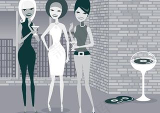 时尚女孩系列EPS矢量素材