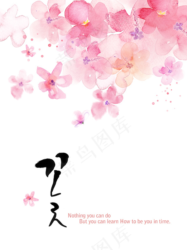 春天里的粉红桃花