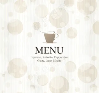 咖啡厅菜单封面设计图片