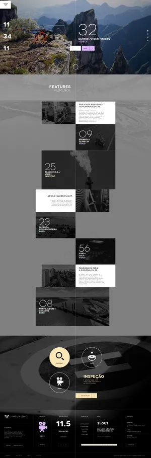 黑色风格首页专题灵感素材