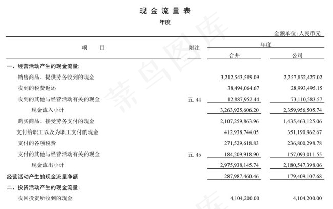 现金流量表