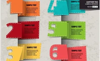 精美书签矢量素材