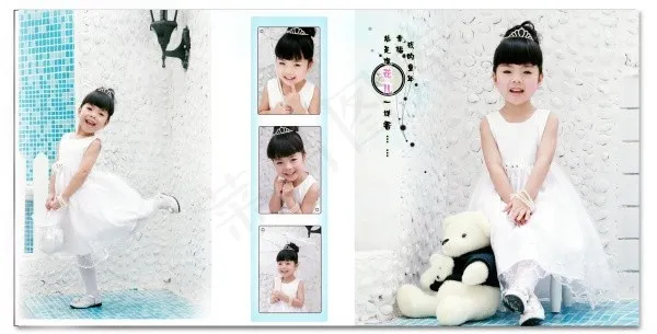 儿童艺术写真图片素材（psd分层）psd模版下载