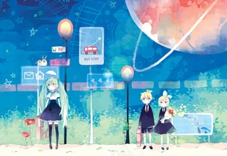 动漫男生女生卡通壁纸背景