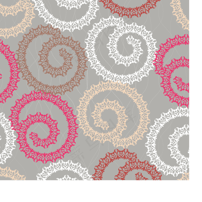 03矢量花纹背景