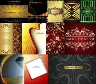 12欧式花纹背景矢量