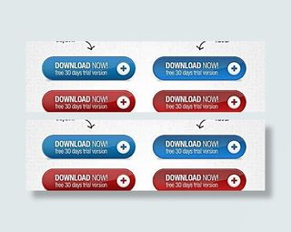 网页按钮psd素材