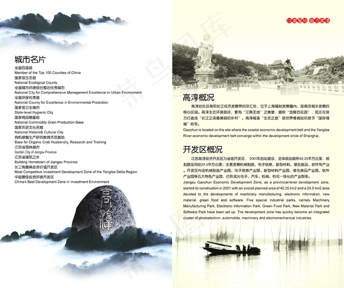 工业开发区形象宣传画册psd模版下载