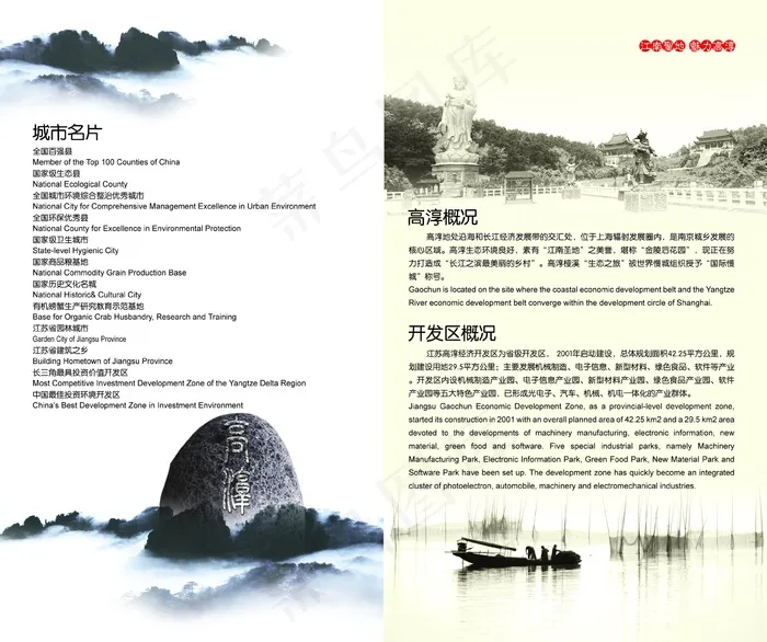 工业开发区形象宣传画册psd模版下载