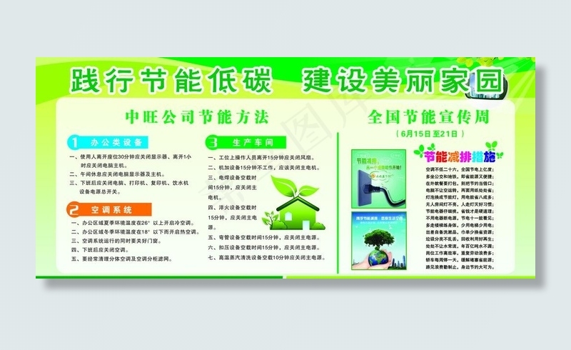 节能图片cdr矢量模版下载