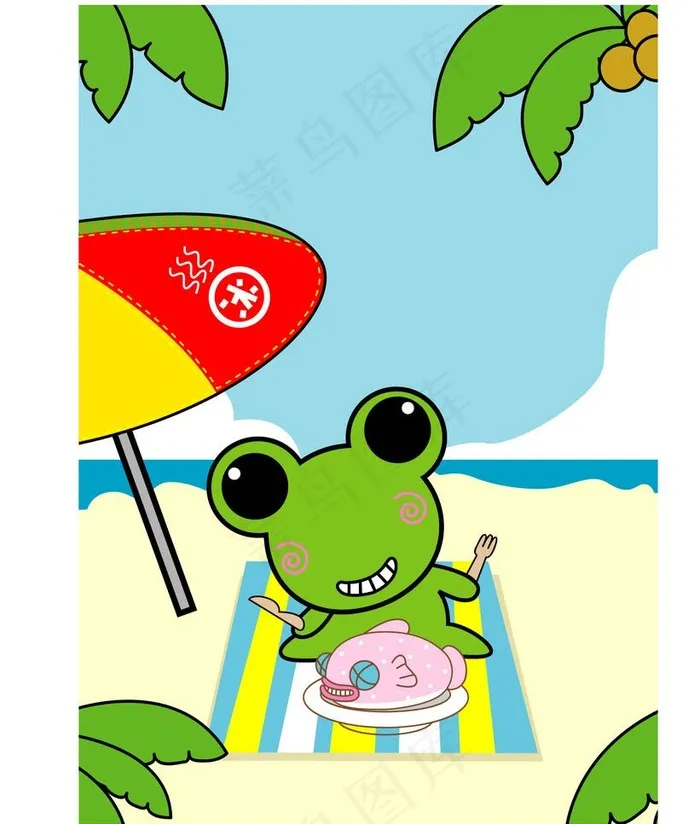 卡通海报图片ai矢量模版下载